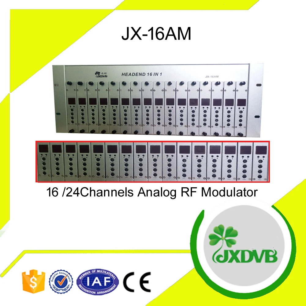 16 in 1 Fixed Channel AV in Analog TV Modulator