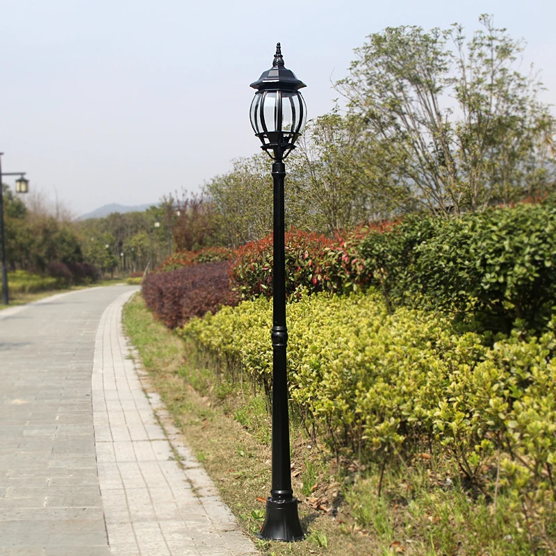 High quality vintage lantern post lamp garden pole light for pathway