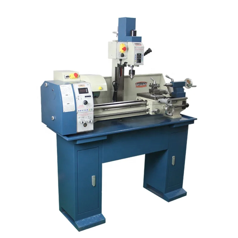 Fusai FC250V American Standard Multifunctional benchtop  high precision 3 in 1 mini metal lathe drilling and milling machine