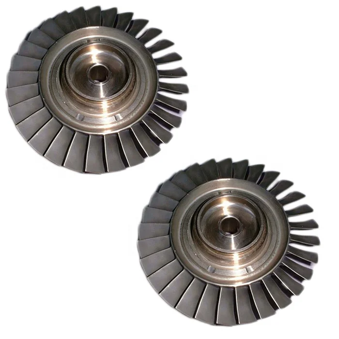OEM manufacturer 5 axis cnc machining milling parts customized gas axial turbine wheel for airplane aircraft UAV plane