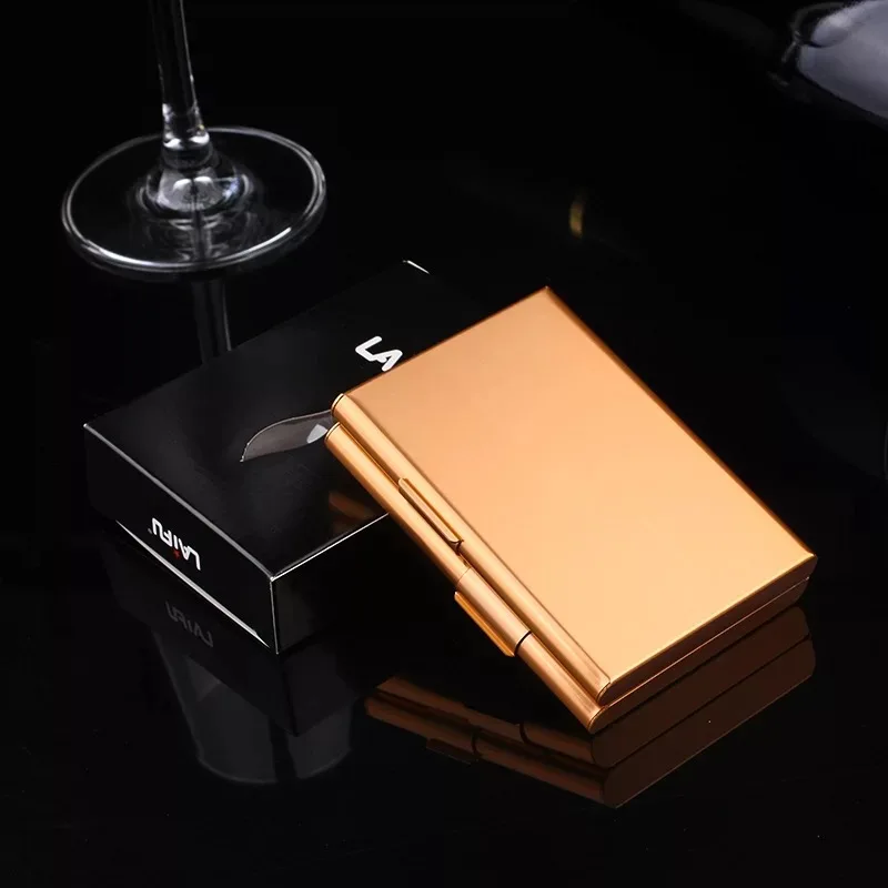 2019 LAIFU Metal Aluminum Travel Cigarette Case Waterproof Portable Hold 20pcs