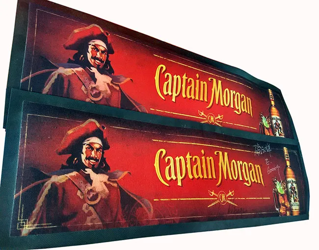 Индивидуальные Sedex 4 столба AB Inbev продвижение фирменный логотип нитрил бар бегун и бар мат, нетканый материал бар бегун