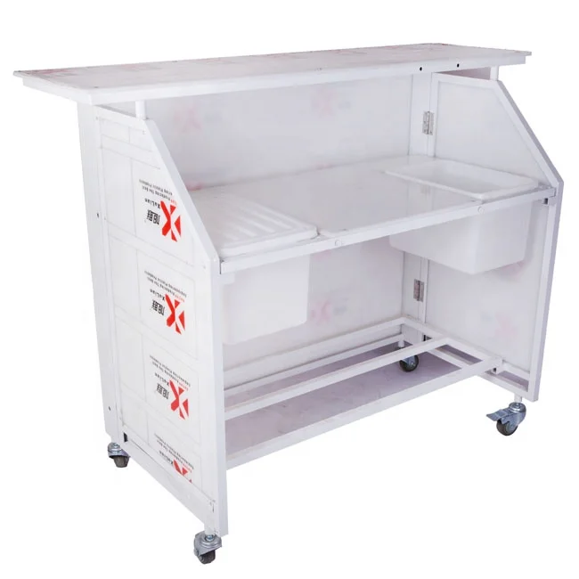 Sgaier LED DJ Bar counter folding drink bar mobile bar table for sale