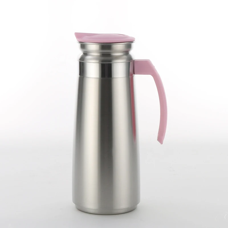 Korean Style Kitchen Accessories Dinnerware Sets Stainless Steel Pitcher Coffee Mug Water Jug with PP lid