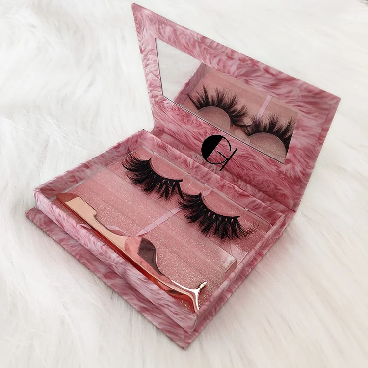 Real Mink Lashes Vendor Private Label 3D Mink Eyelashes 100% Mink Fur Own Brand Eyelashes With Custom Eyelash Packaging Box