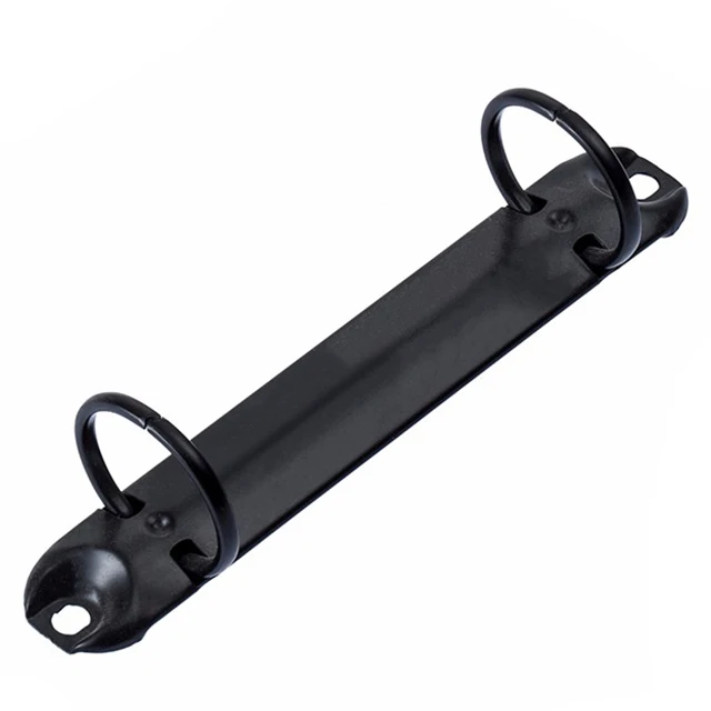 PU notebook ring mechanism,2 ring mechanism,black metal ring binder