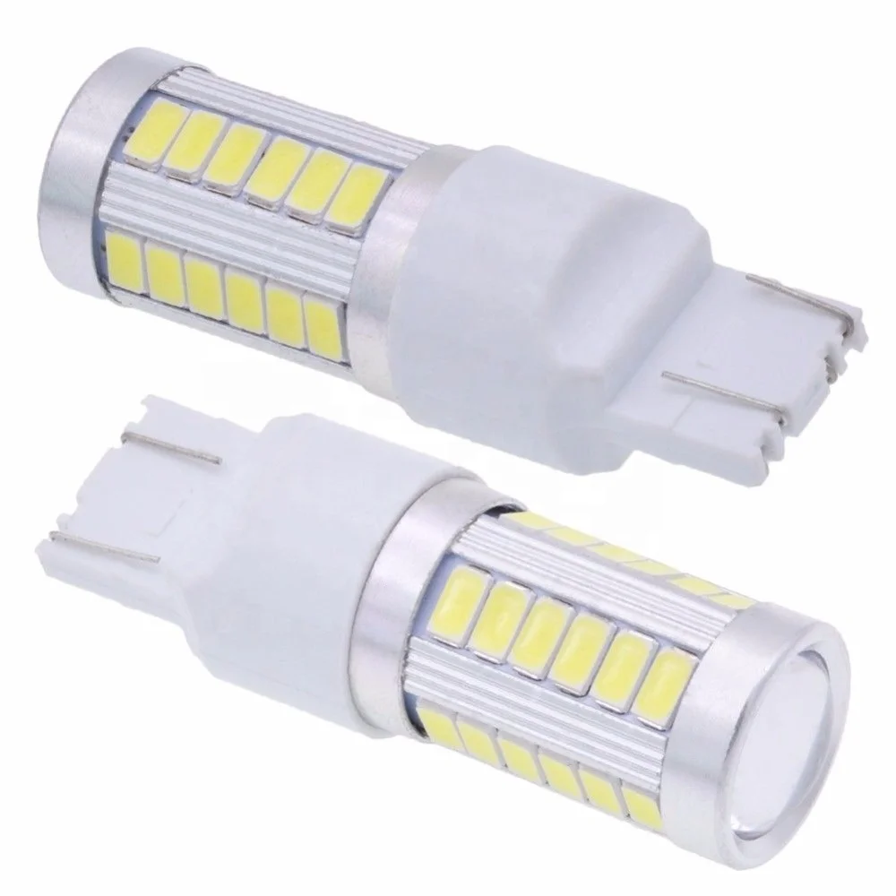 T20 Bulb 7443 7440 Socket 33SMD 5630 5730 Chip LED Car Strobe Turn Light DC 12V Auto Led Flashing Brake Lamp