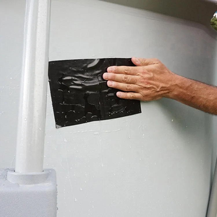 Patch large holes cracks gaps best waterproof repair black tape