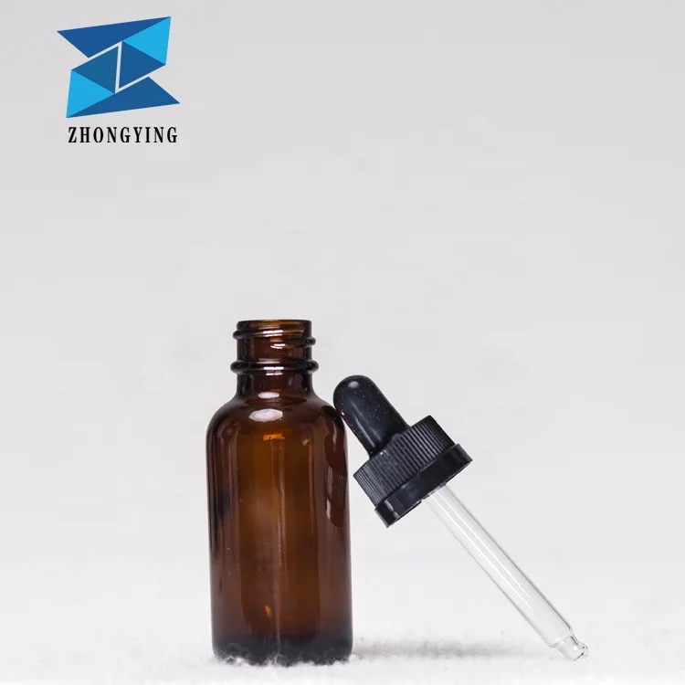 
10ml Amber Brown Cylinder Glass Essential Oil Dropper Bottle Vial With Childproof Cap 