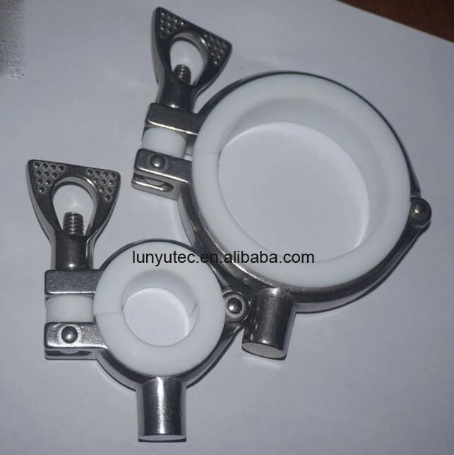 Stainless Steel Sanitary Heavy Duty Clamp Support With PVC