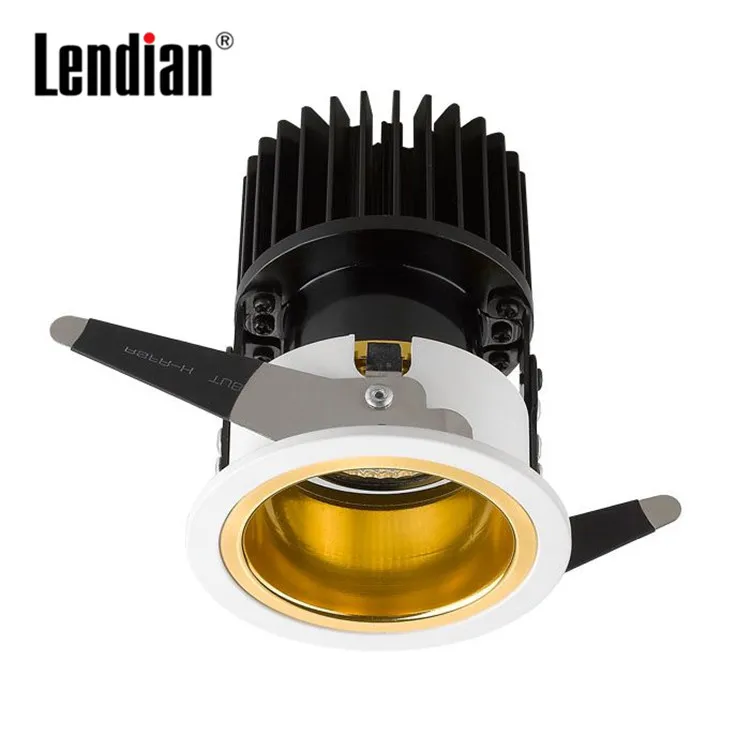 Оптовая продажа, кольцо для освещения круглой формы, коммерческое освещение для отелей, 6 Вт, 9 Вт, 12 Вт, светодиодная черная поверхность, приглушаемый настенный светильник