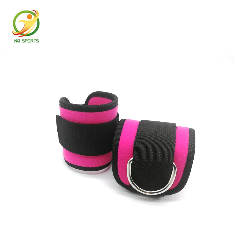 Premium Padded Double D-ring Ankle Cuffs for Gym Workouts Ankle Straps for Cable Machines