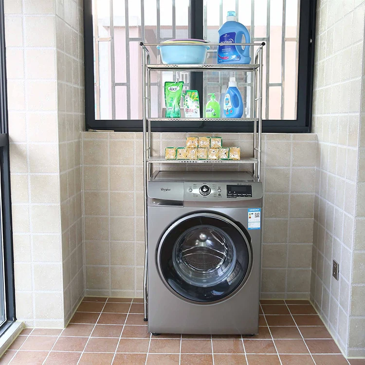 Bathroom Storage Rack 3-Tier Steel Over Toilet Rack