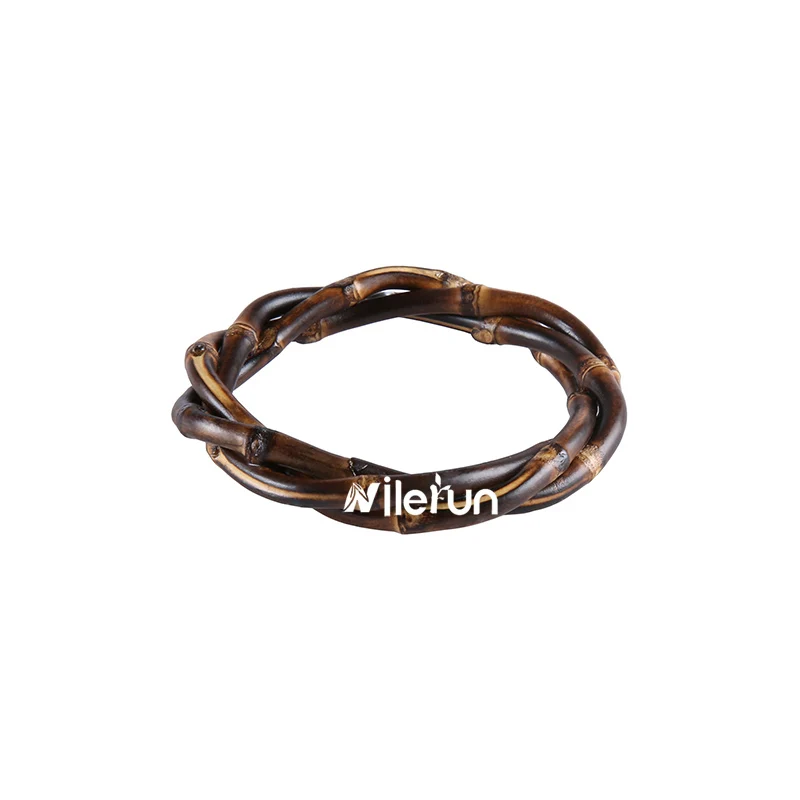 
Hand made twisted circle bamboo wood rattan bamboo root bracelet bangle 
