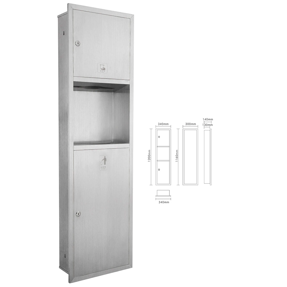 HomeTech оптовая продажа диспенсер для бумажных полотенец и настенная розетка отходов