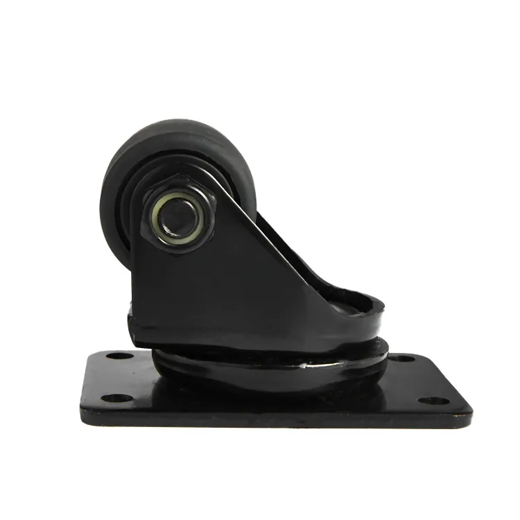 Low gravity castor Black Enhanced  Nylon 1.5/2/2.5/3 inch optional wheel Business Machine Caster wheel