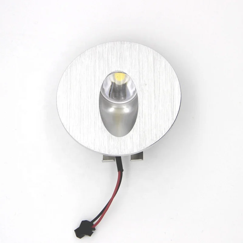 Factory price indoor corridor aluminum 3W  recessed round led cob stair step led light