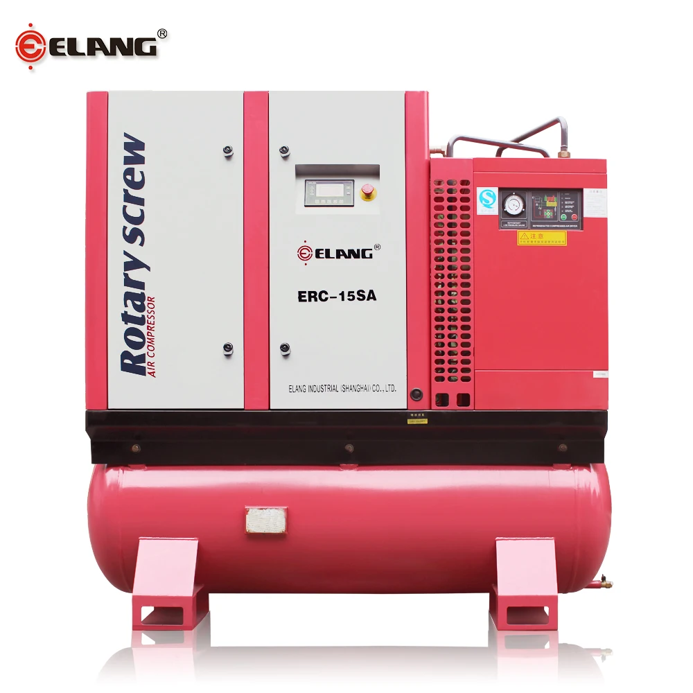 15HP combined screw compressor with Air Tank