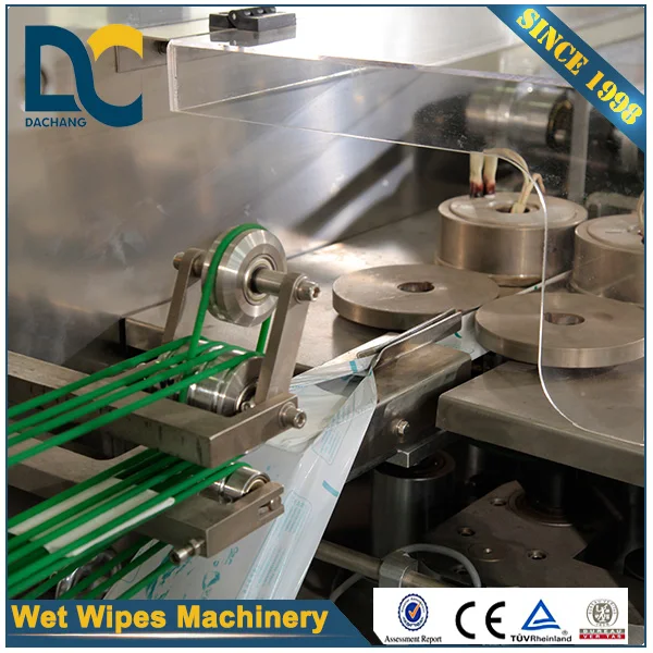 Single Piece Per Bag Full -  auto Wet Tissue Folding and Packing Machine