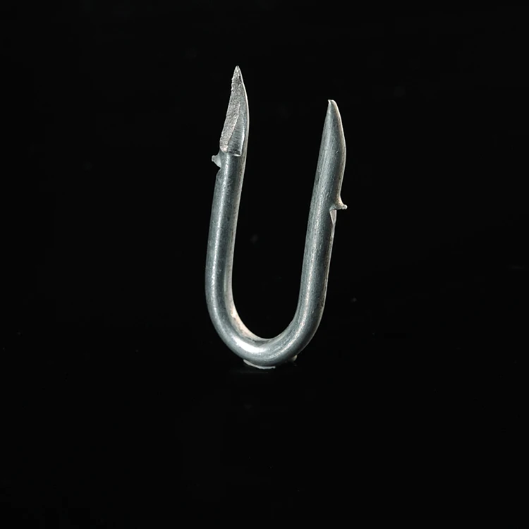 Оцинкованный ограждение из колючей проволоки штапель U тип гвозди оцинкованный забор U тип скобы