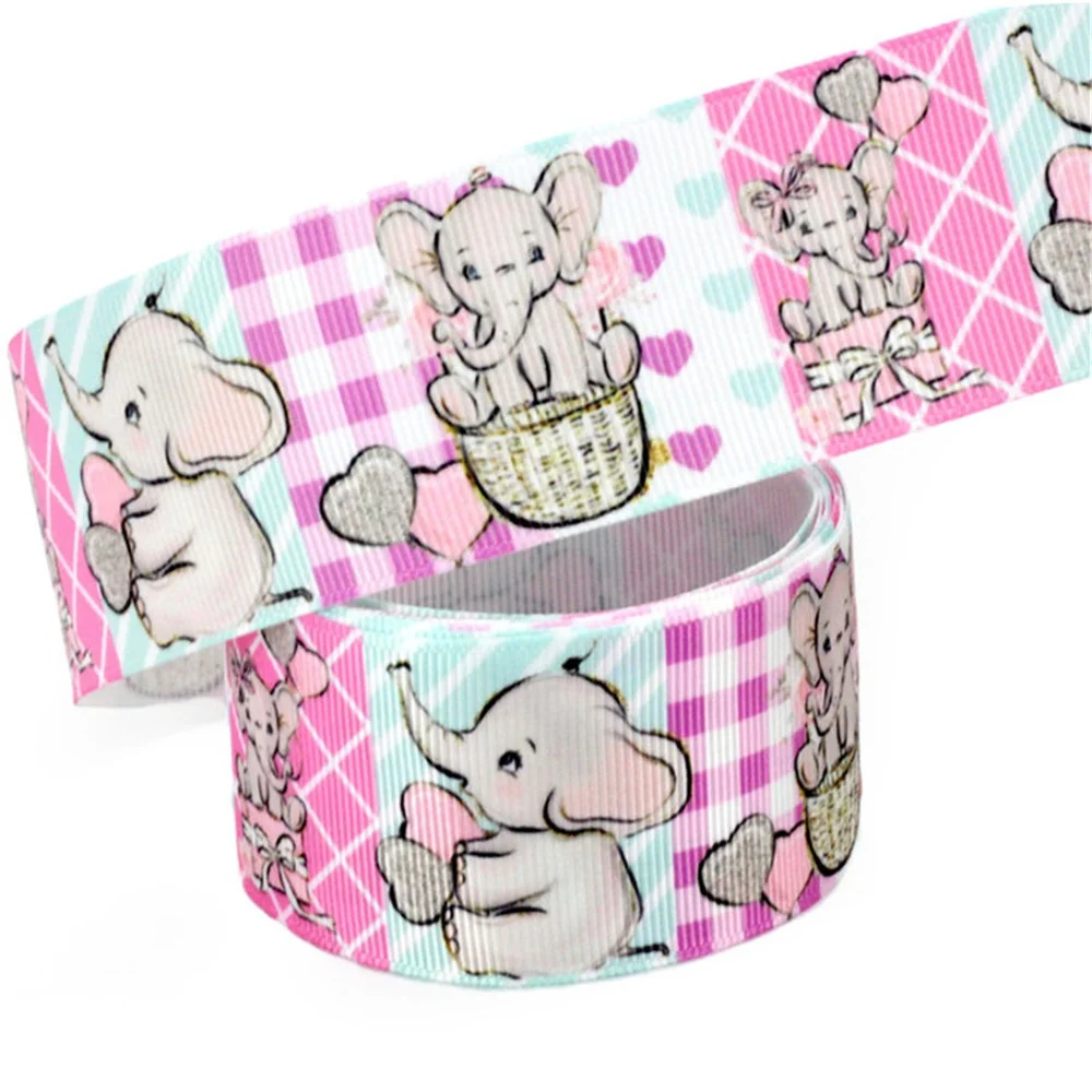 3 inch Cute Cartoon Print Animal Grosgrain Ribbon