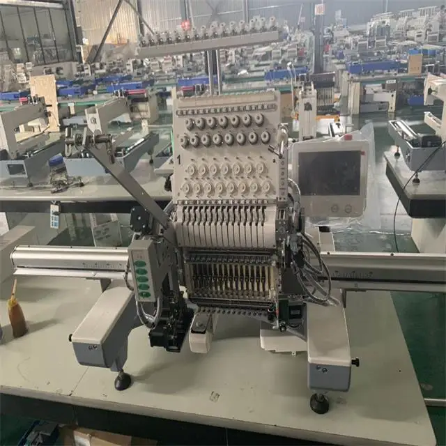 
BR-1501 Single Head 15 Needles loose beads Embroidery Machine Computerized Embroidery Machine 