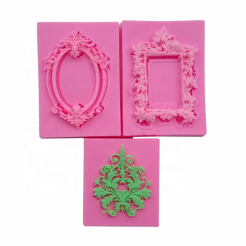 Europe type frame Silicone Mold Shape Cake Decorating Tools Baking Mold Fondant Silicone Mold