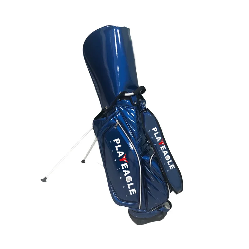 Factory Customize Logo Waterproof Leather Golf Bag with Stand