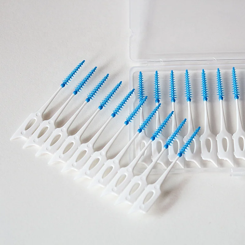 
Disposable eco friendly rubber interdental brush 