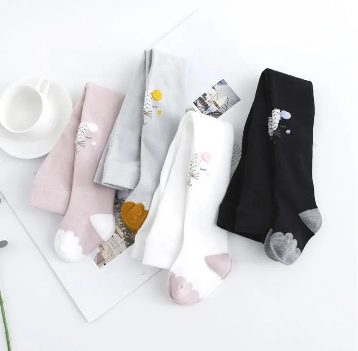 Cartoon cotton baby dance socks new design baby tights