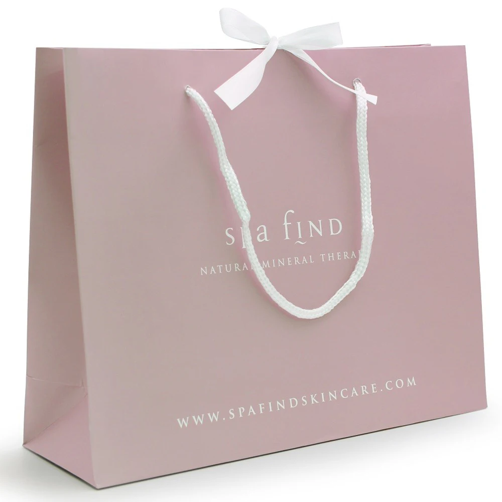 Customized Luxury Black Crafted Shopping Craft Gift Clothing Packaging Paper Bags