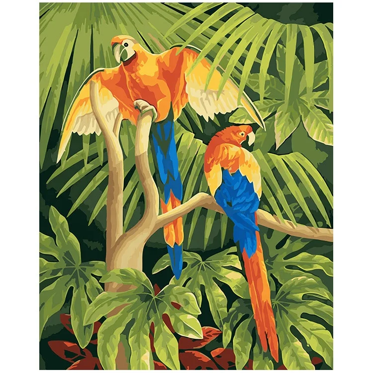
2019 New products high standard diamond painting, top selling popular modern wall decor painting, custom diy animal painting oil 