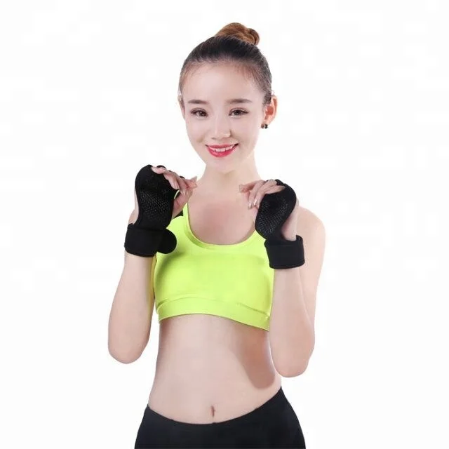 Высокое качество Половина палец фитнес вес обучение руки перчатки для тренажерного зала