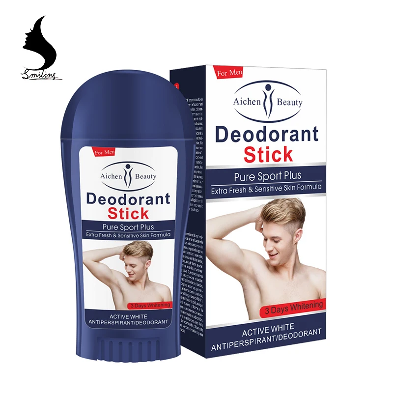 
Aichen Men Use Under Arm Skin Whitening Stop Sweat Summer Antiperspirant Armpit Deodorant Stick 