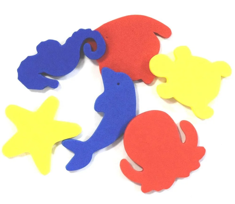 hotsale wholesale custom colorful EVA Foam bath sea animals toys for kids