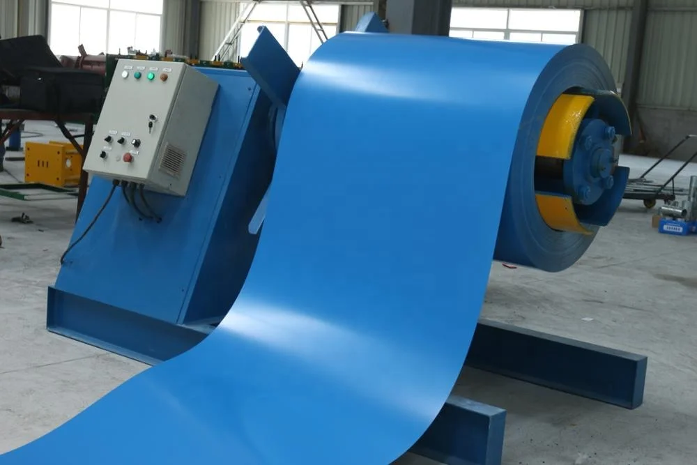 automatic hydraulic uncoiler with feeding car
