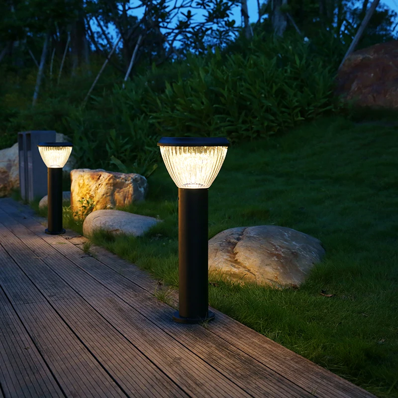 
Aluminum Sun Power Garden Path LED Lawn Lamp Solar 