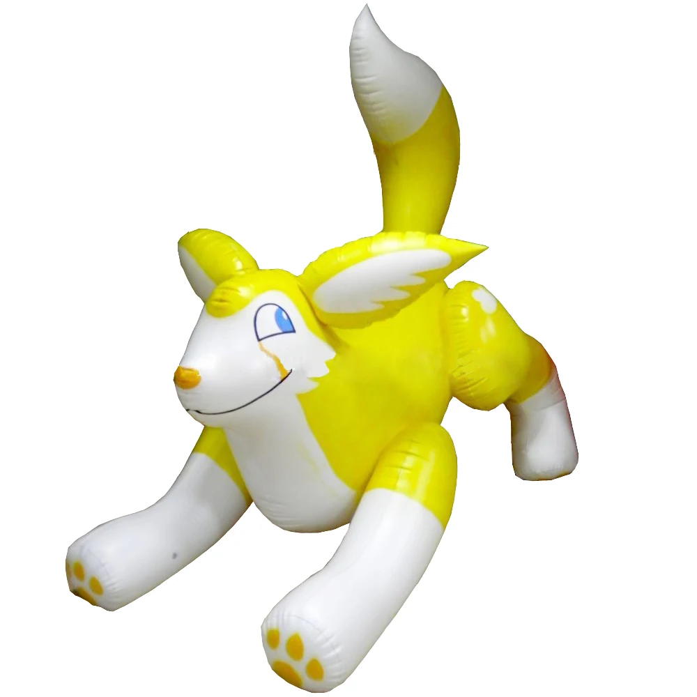 
Yellow PVC Inflatable Husky Dog Animals Pool Toy 