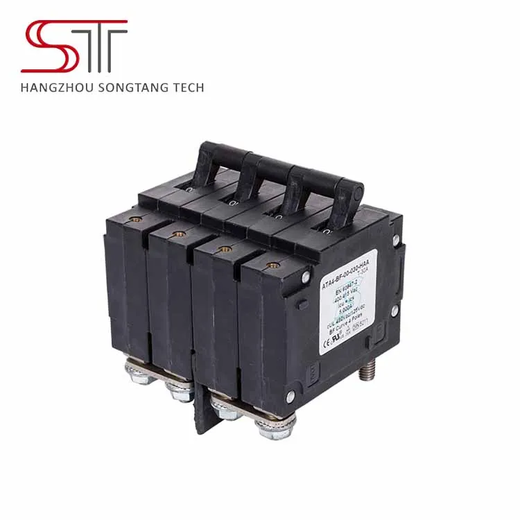 A4P тип гидравлический магнитный выключатель четыре фазы качество ac/dc mcb выключатель четыре полюса для сигнализации реле