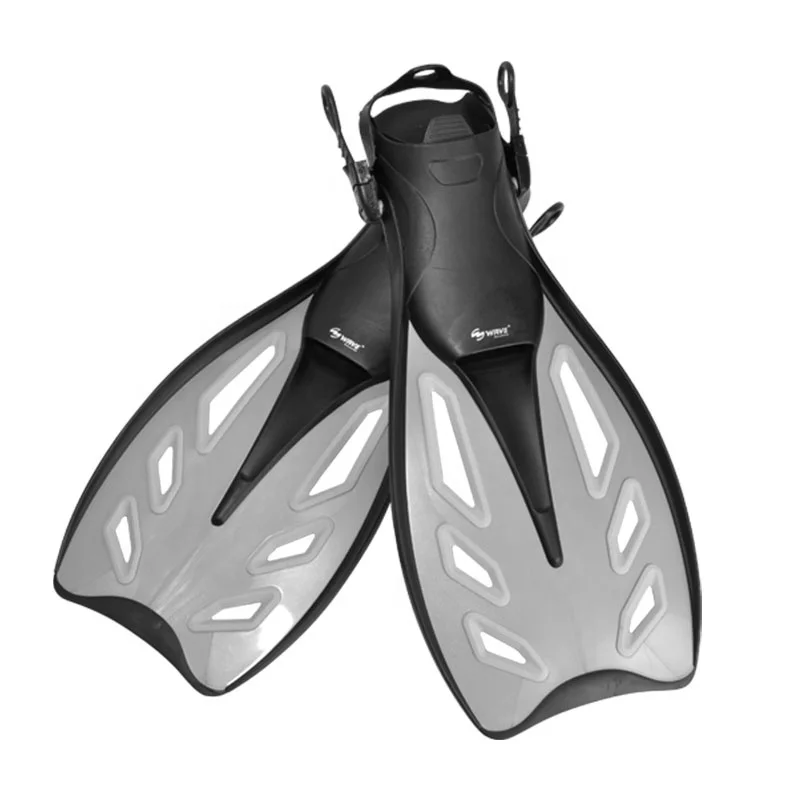 WAVE Professional diving gear TPR adjustable long blade free diving fin
