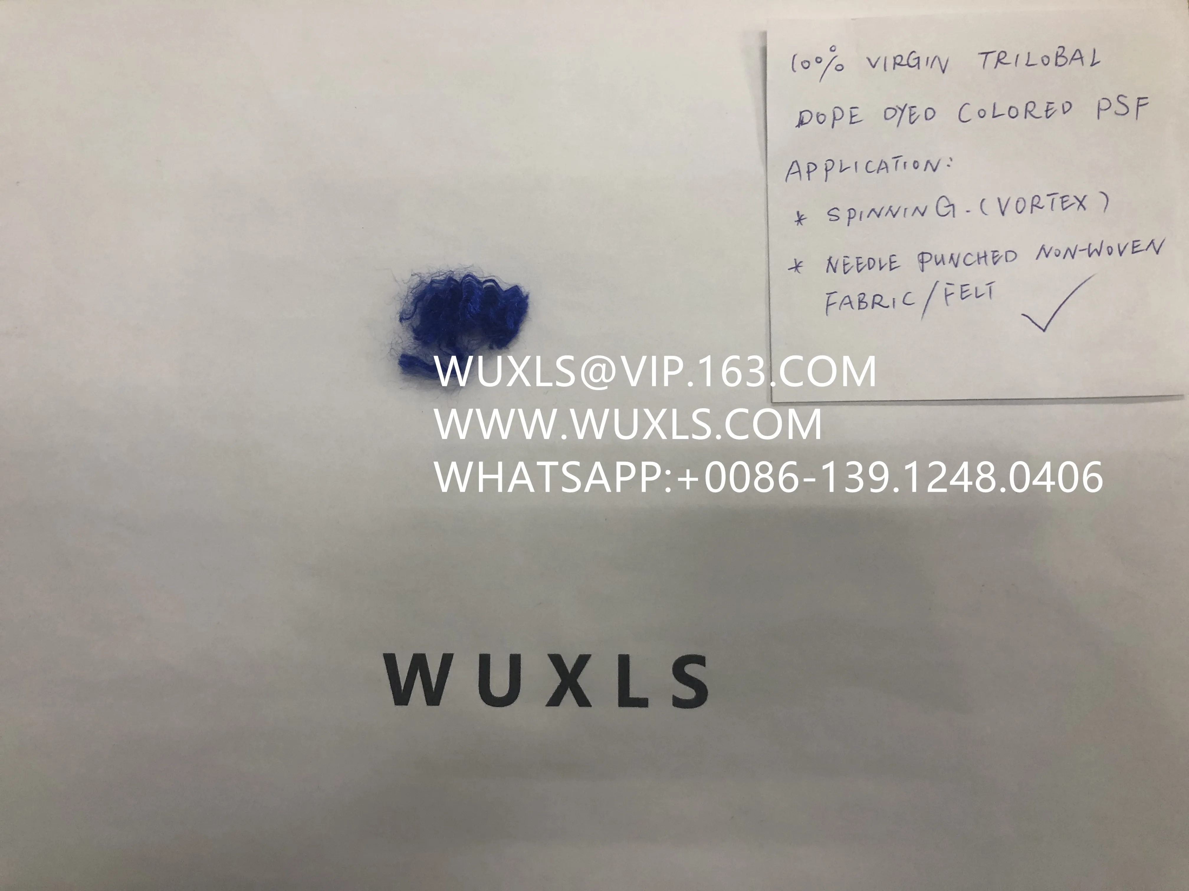 Трехслойное Полиэфирное штапельное волокно psf цветное для вихревого спиннинга и иглопробивного нетканого полотна