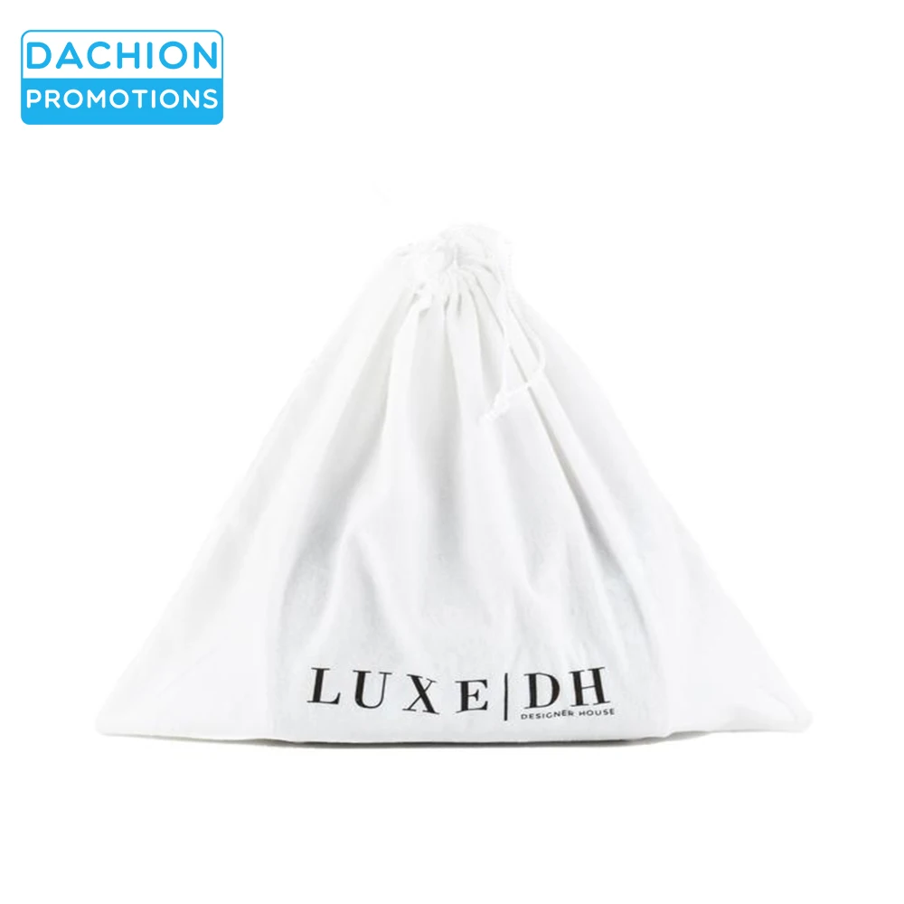 
cotton Custom drawstring dust bag covers for handbag 