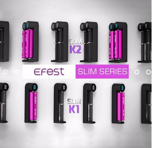 
Efest High Power SLIM K1 5V 1A 18650 20700 21700 Micro Port usb Multi Charger 