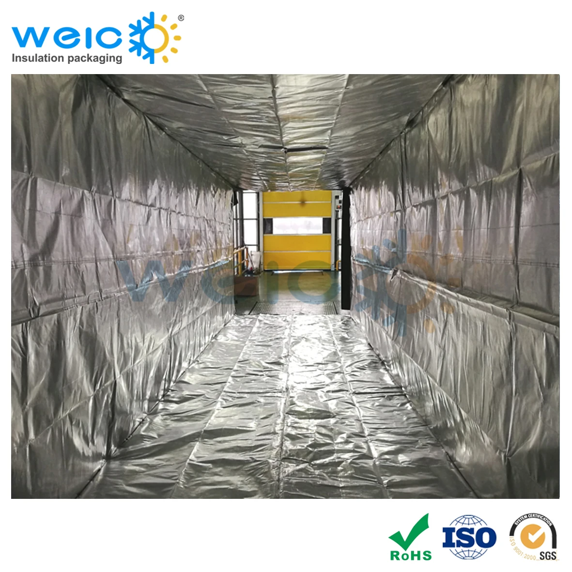 Thermal Reflective Aluminium Bulk Container Liner For Container 20ft 40ft 40hc 45hc