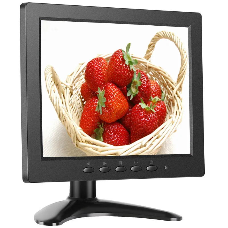 8 дюймов tft монитор LED разрешение 1024x768 дисплей Портативный 4:3 IPS HD экран видео цвета поддержка