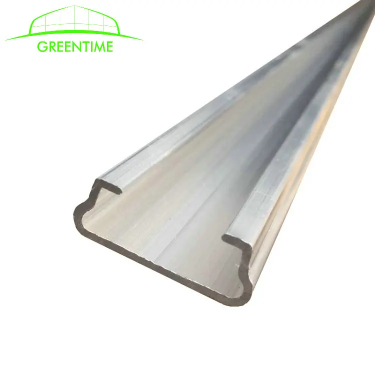 hot sale 0.7mm thickness galvanized wiggle wire lock channel for film greenhouse