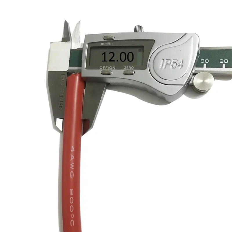 4AWG insulated silicone rubber wire 5000/0.08mm tinned cooper stranded heating wire