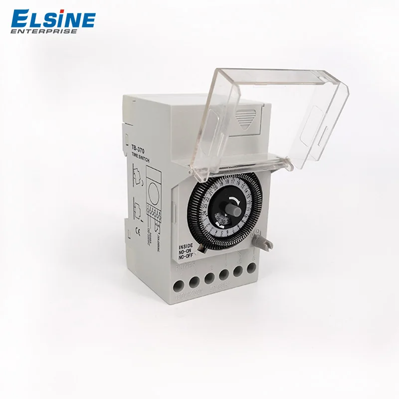 TB370 Промышленные часы с механическим питанием от батарейки 250 В переменного тока 16 А