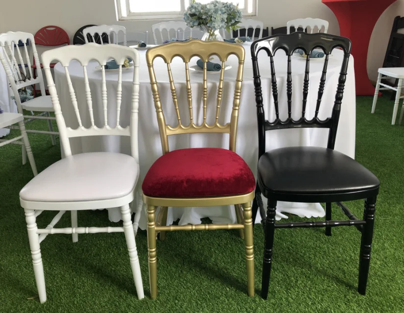 Factory direct White Stacking Plastic Folding Chair for Wedding Party