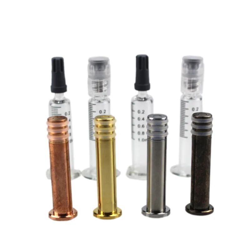 
ml Glass Dab Applicator Syringes/cbd oil syringe/private label disposable vape pen 